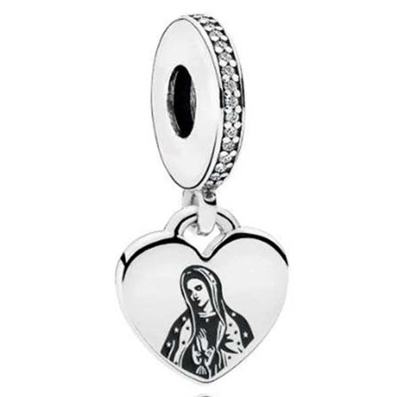 

Оригинальное ювелирное изделие в виде любовной богини в форме сердца с искусственными элементами, подходит для бусин из стерлингового сере...