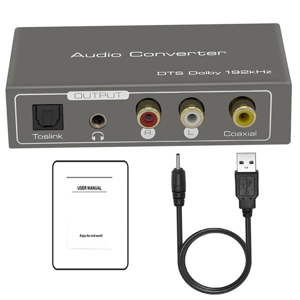 Преобразователь Аудио ARC HDMI 2 0 Цифровой коаксиальный + toslink аудио в L/R порт