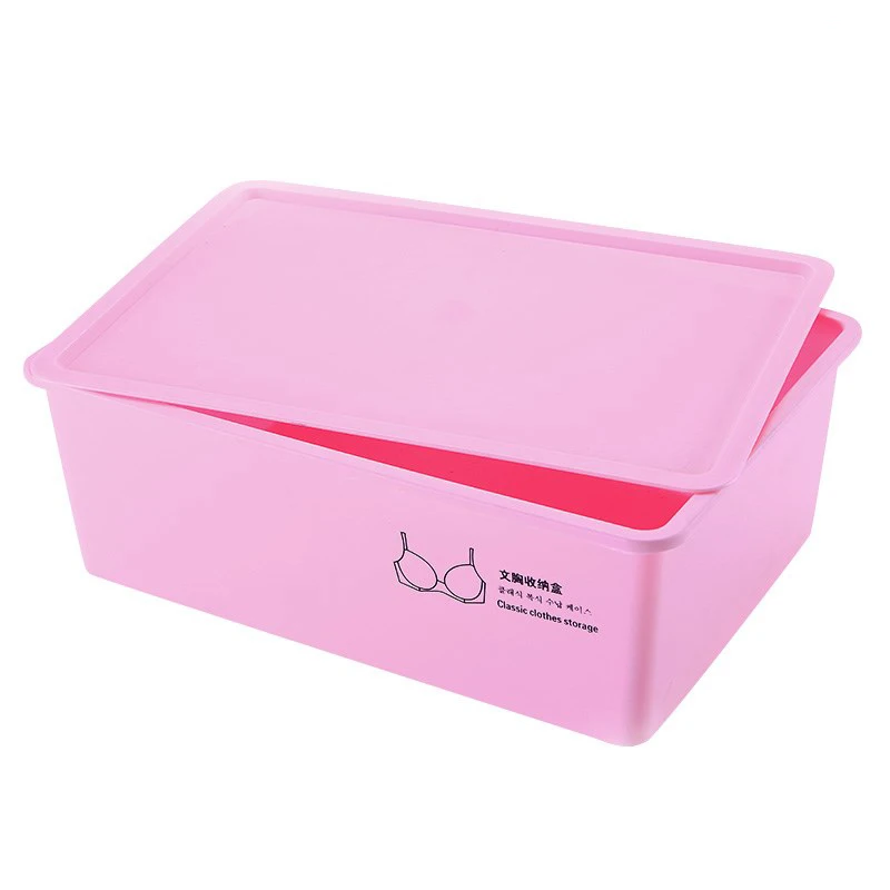 Pink 1 шт., нижнее белье для девочек, коробка для хранения косметики, ящик для хранения, бюстгальтер, носки, нижнее белье, комбинированный Органайзер - Цвет: Pink