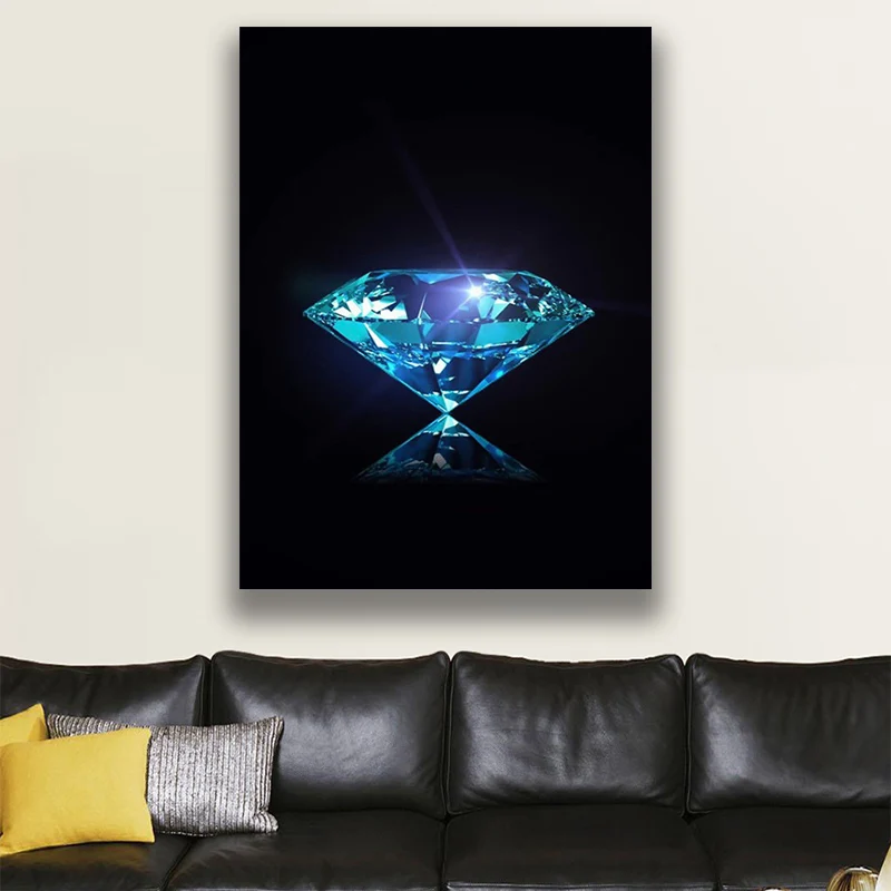 

Wall Pictur Canvas Painting Tableau Mural Diamond Crystal Poster Nordic Style Cuadros Para El Hogar Plakaty Na Sciane Paintings