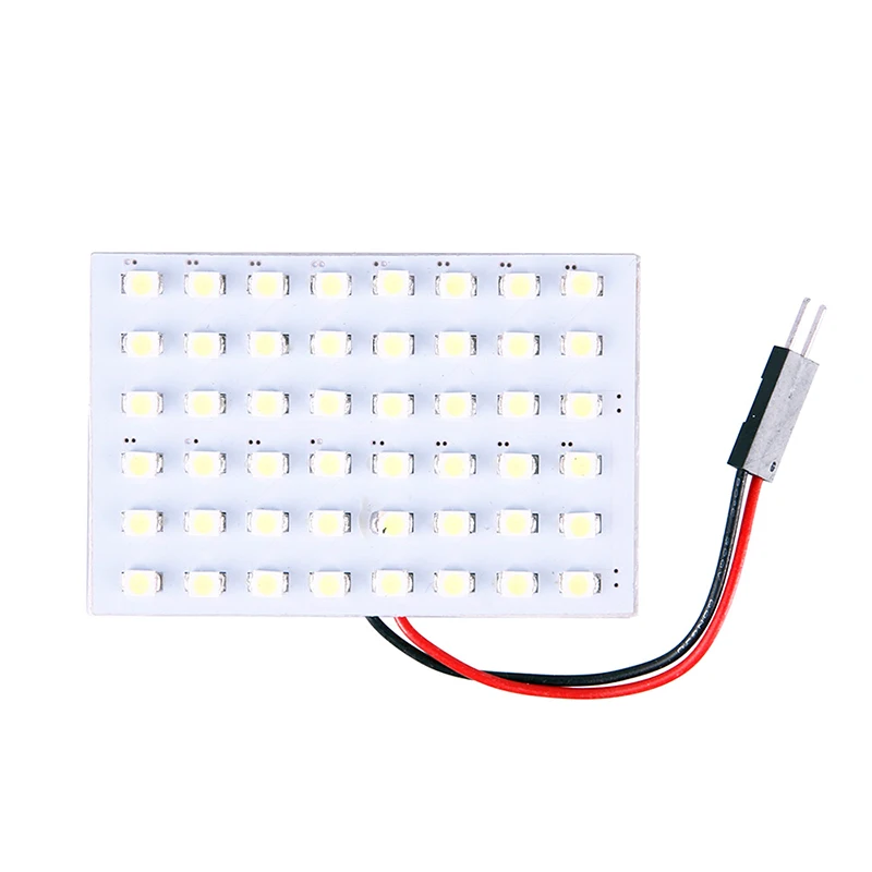 12 В 48 SMD Светодиодная панель автомобиля внутренсветильник ПА T10 Dome BA9S адаптер