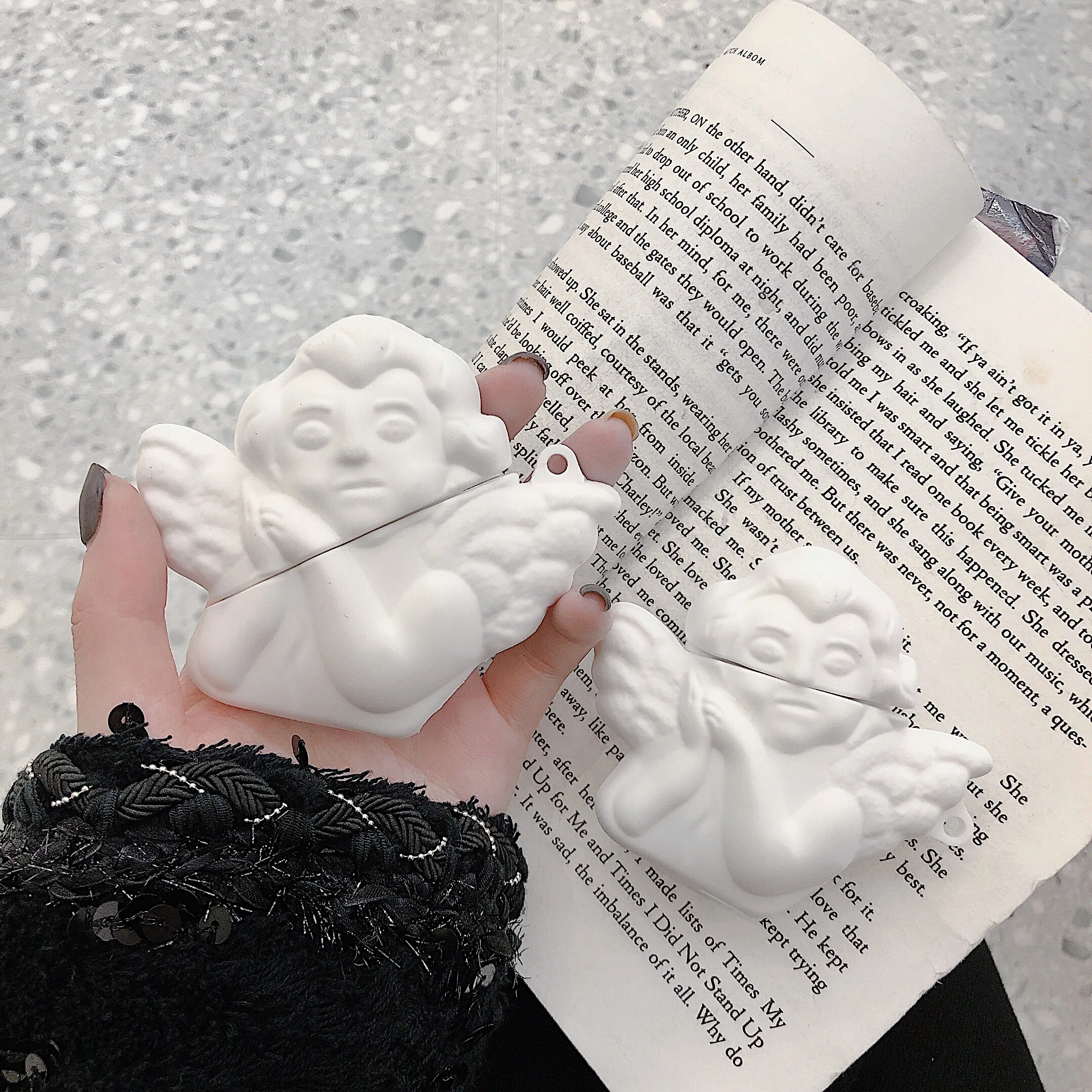 Силиконовый чехол для наушников Airpods 1 2 3 3D с милым ангелом|Аксессуары наушников| |