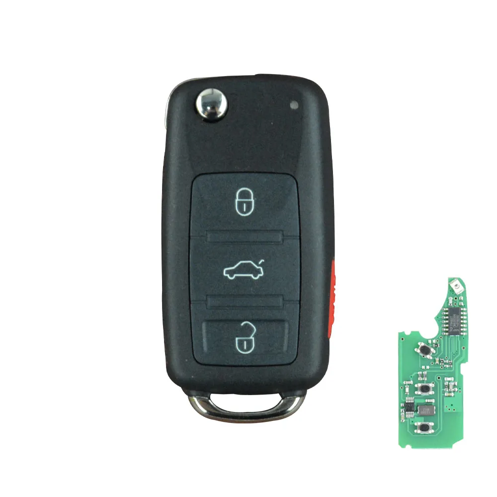 OkeyTech Good Quality Remote Key FOB 315MHz 433mhz 3+1 Button For V W for Volkswagen Phaeton 2002-2010 With PCF7946 CHIP | Автомобили и