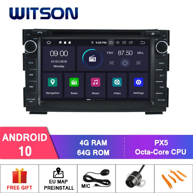 WITSON Android 10 0 IPS HD экран для KIA CEED 2010 2012 VENGA Автомобильный DVD Радио 4 ГБ ОЗУ + 64 Гб FLASH 8 Octa