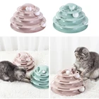 4 уровня, игрушка для кошек, веселая тарелка для развлечений, башня для котят, треки, интерактивный диск для развития интеллекта, товары для домашних животных