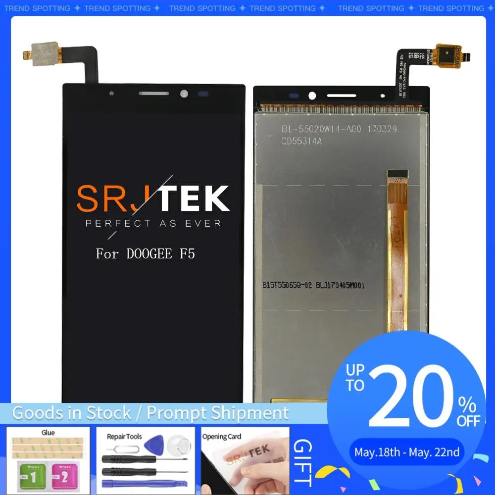 5 &quotДля DOOGEE F5 ЖК дисплей сенсорный экран в сборе 100% протестированный дигитайзер