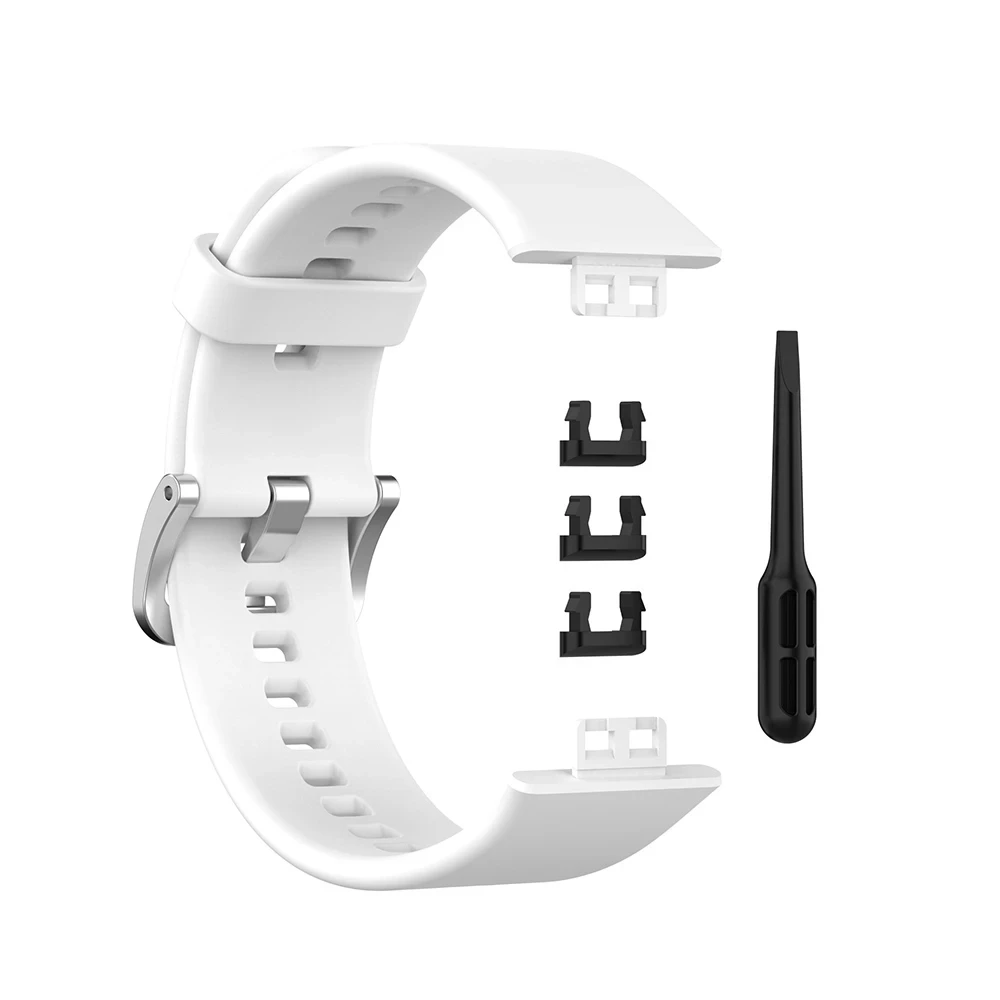 

Soft Silicone Strap For Huawei Watch Fit Original Replacement Strap With Watch Protection Case For Huawei Watch Fit Band