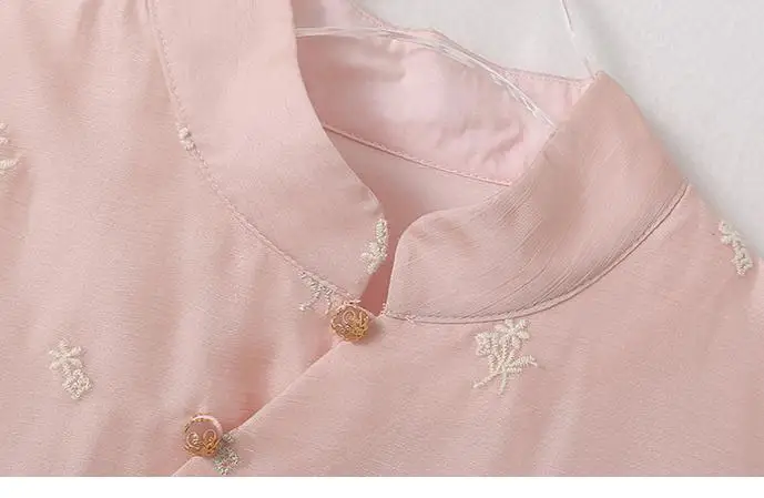 Женская одежда в китайском стиле на весну и осень винтажная блузка с вышивкой