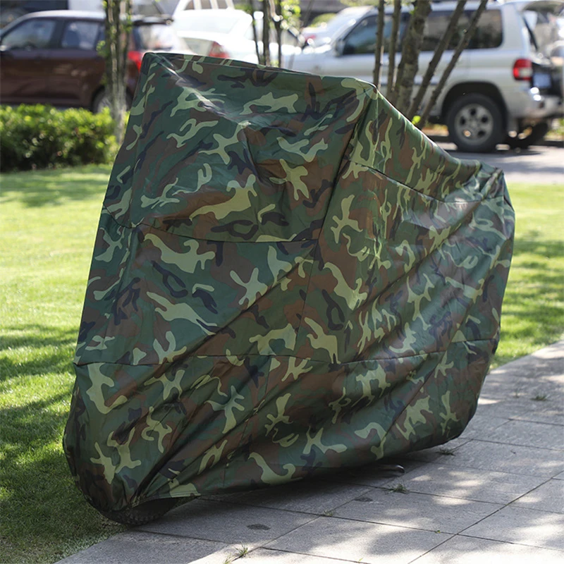 

POSSBAY Universal Camo Motorcycle Protector Case Cover Outdoor UV Waterproof Rain Dustproof Motorbike Rain Covers