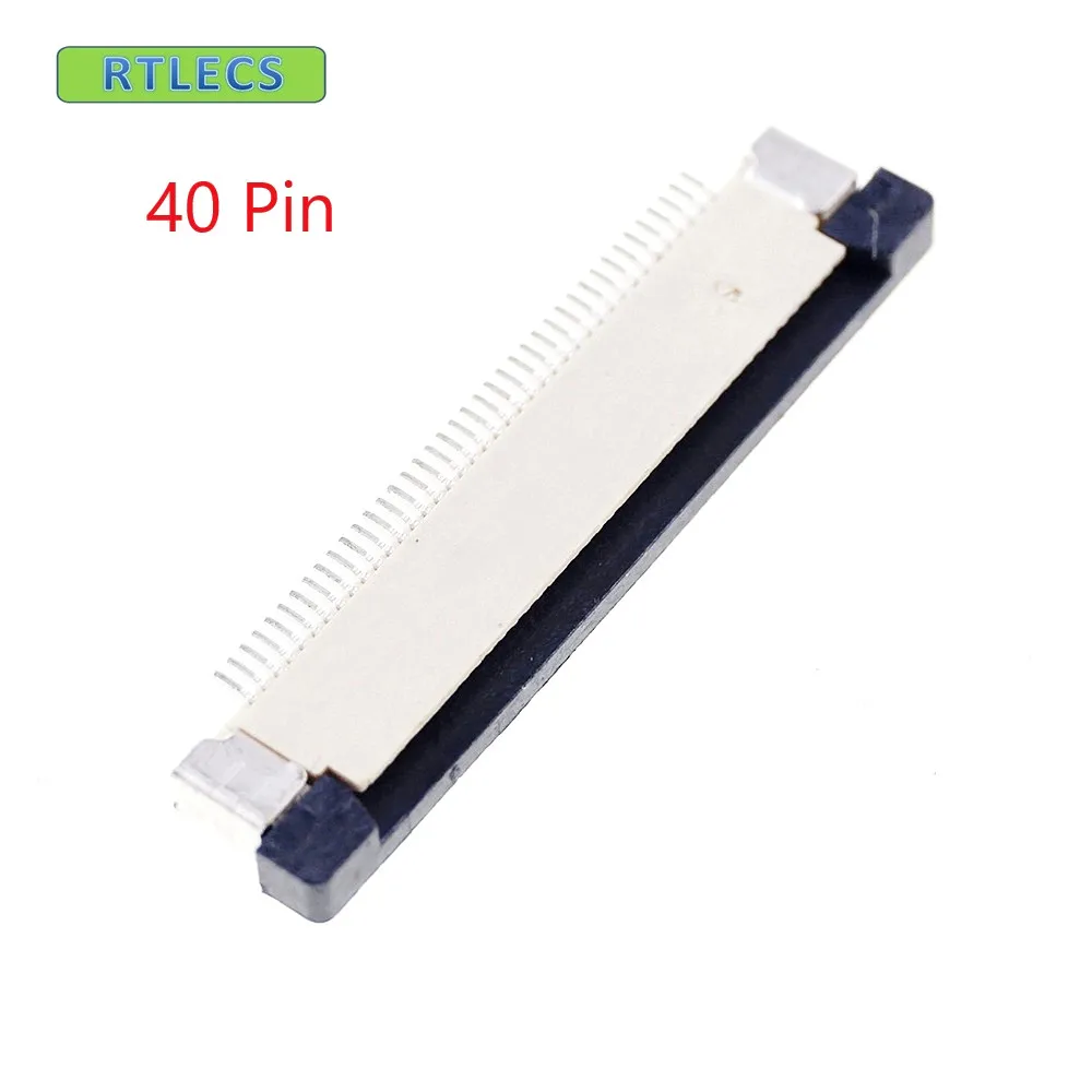 10pcs FPC connector 0.50 mm 0.020" 40 Position Bottom Contac