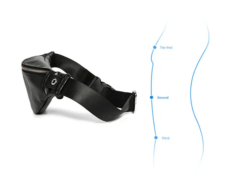 Роскошная мужская поясная сумка из искусственной кожи модная Регулируемая Heuptas