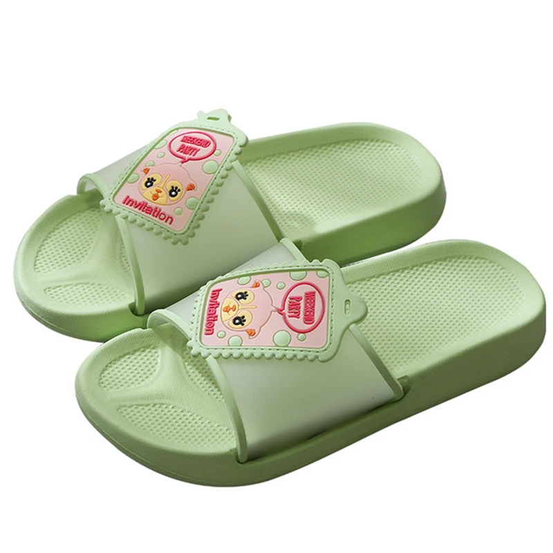 

2021 Cartoon Flip Flops Non-slip Soft Sole Women Men Lovers Shoes Women Summer Slippers Slide Sandals Beach Slides
