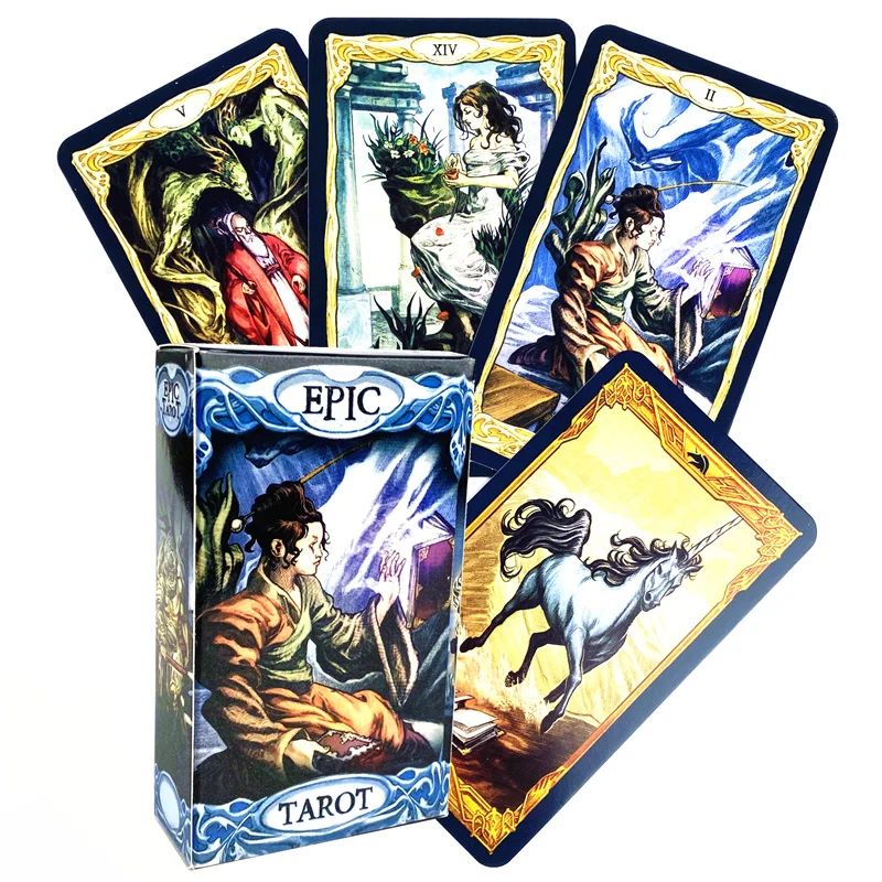 

78 карт Epic Tarot настольные карточные игры английская версия гадания судьба настольные игры карты для вечерние карты для ТАРО игр