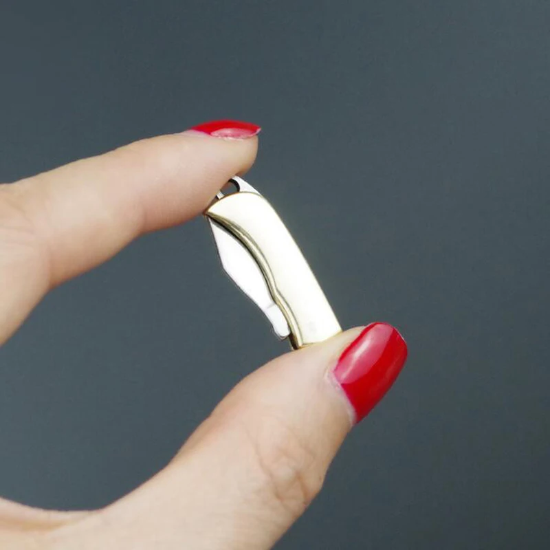 Портативный складной мини-нож из нержавеющей стали брелок для кемпинга