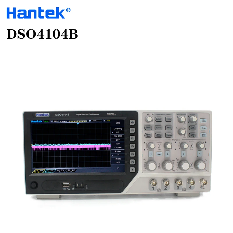 Осциллограф Hantek DSO4104B цифровой осциллограф usb 100 МГц 4 канала 1GS/s автомобильный