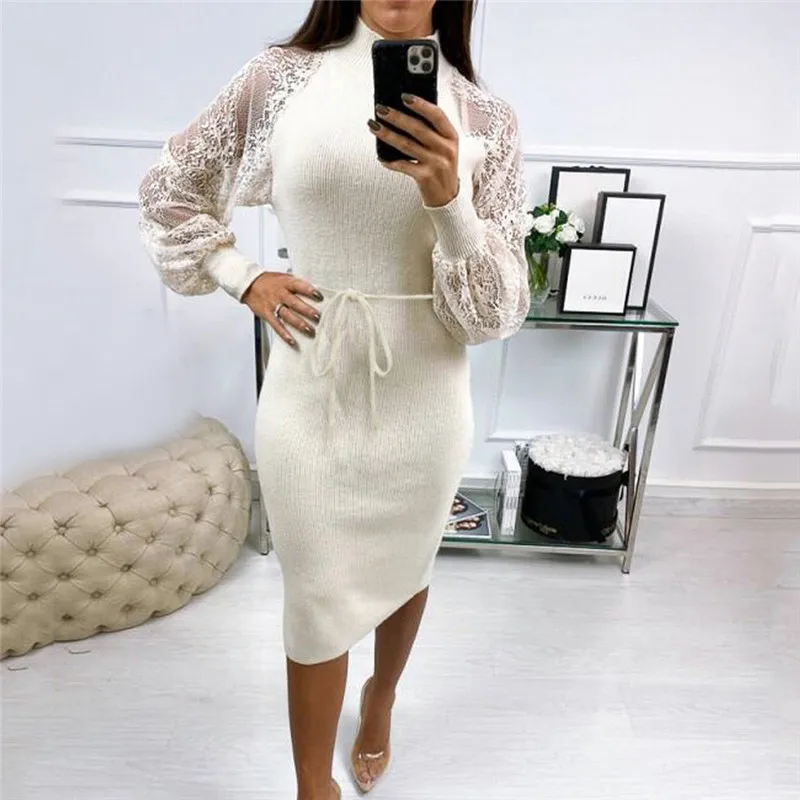 Женские платья новое поступление 2020 модное женское кружевное Сетчатое платье с