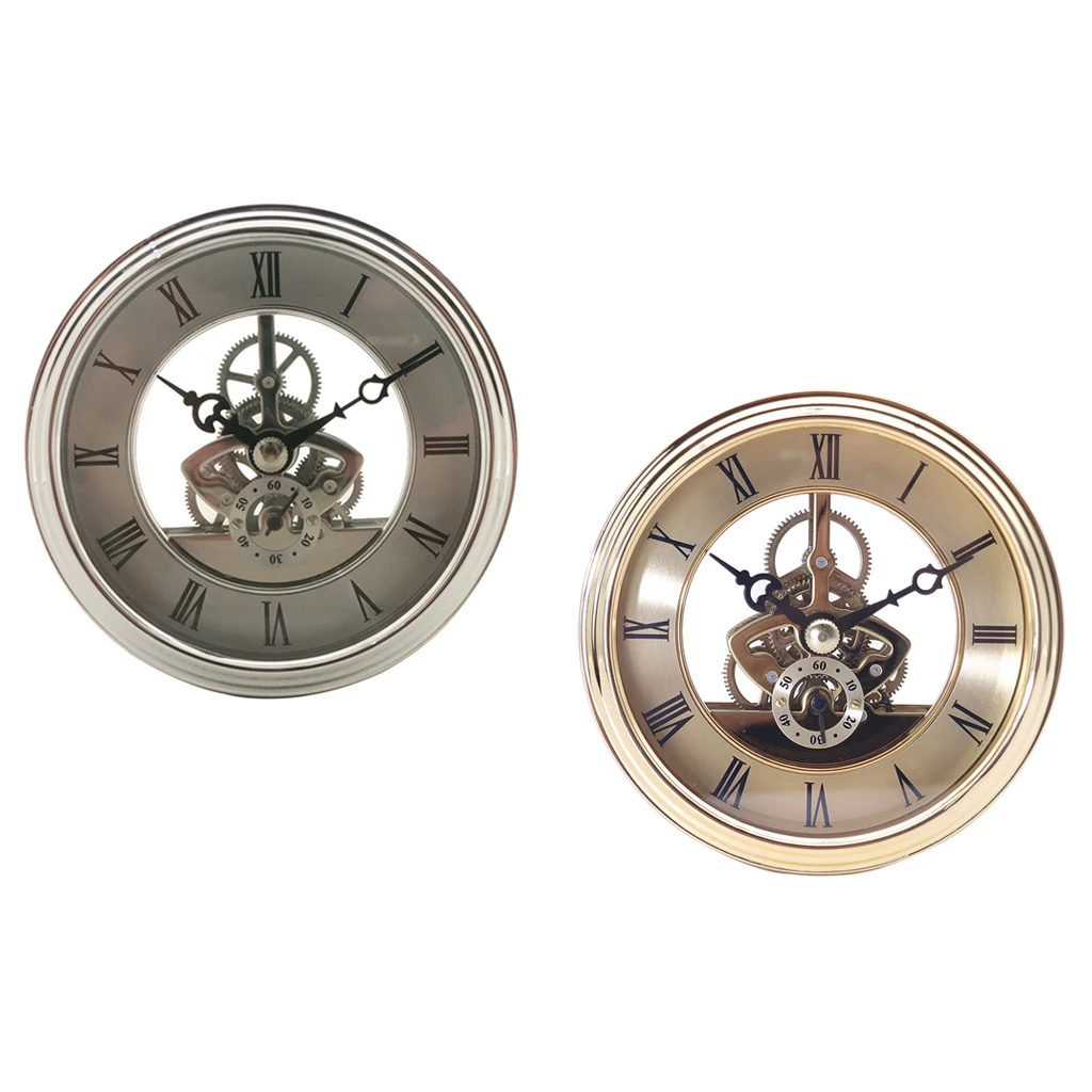 97 мм Циферблат римская цифра скелет часы кварцевые вставка с отделкой для DIY