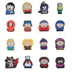 Одиночная распродажа, 1 шт., украшение для обуви из ПВХ в Южном мультяшном парке, аксессуары для обуви, Кроксы, подвески для браслетов, рюкзаков, Jibz, подарки для детей на Рождество