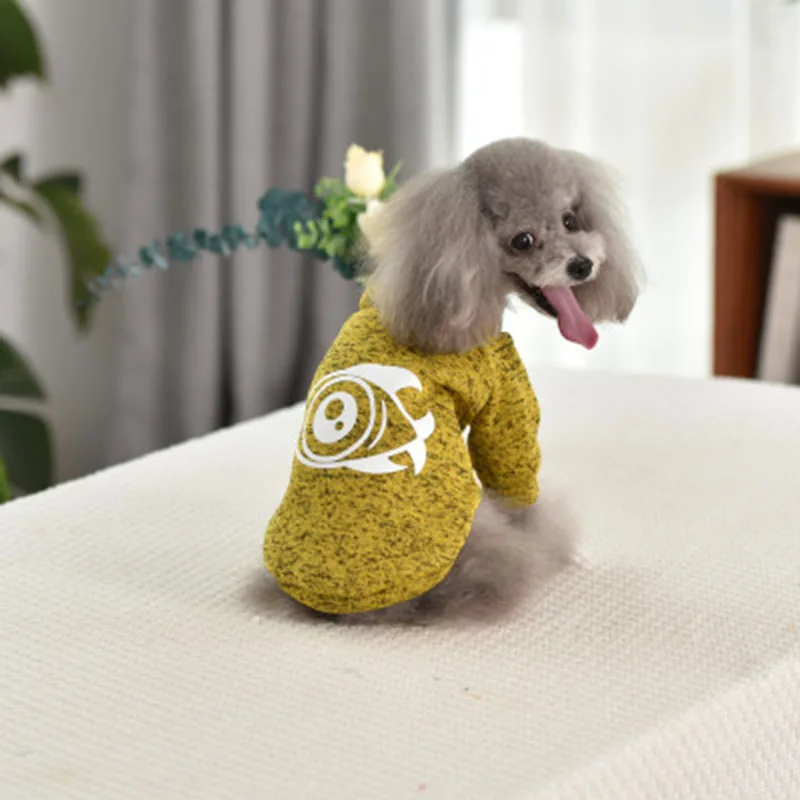 Свитер для собаки осень зима теплая одежда Мопс Чихуахуа мягкое флисовое пальто