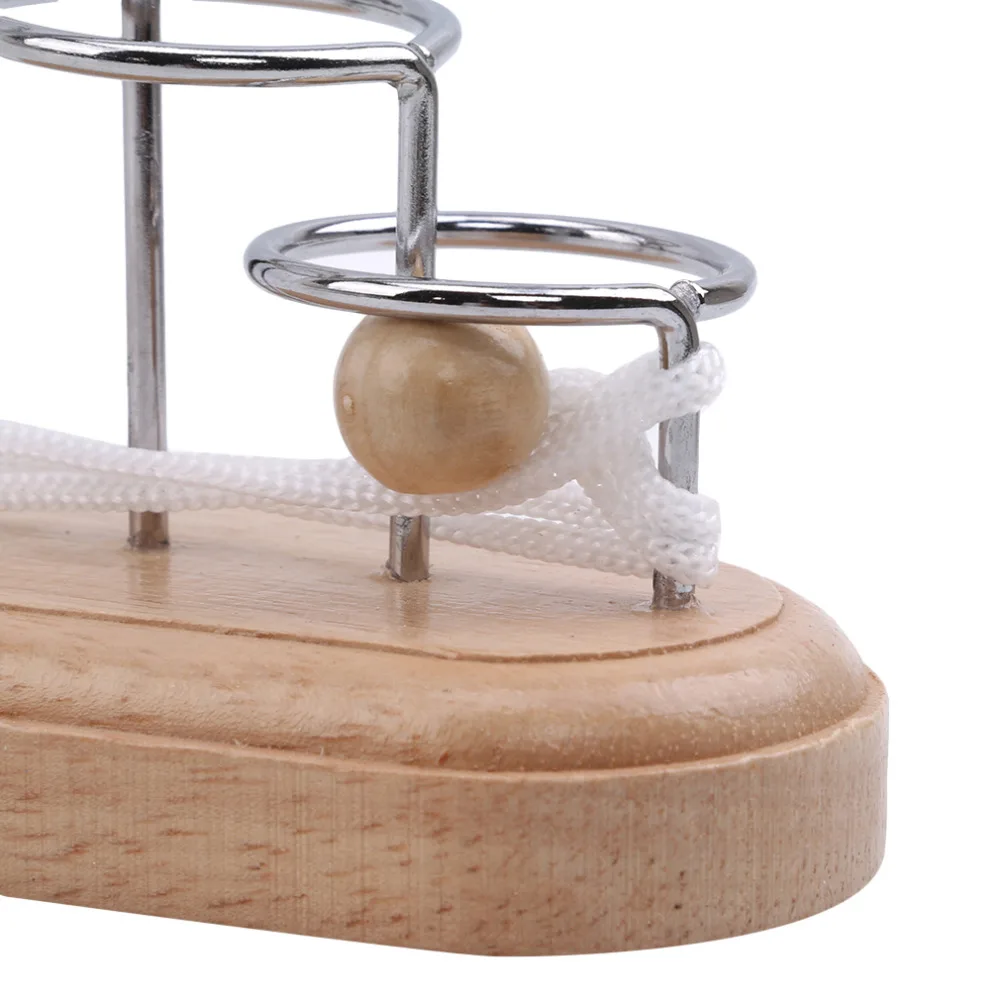 

Brain Game Wooden Toy Educational Ring Prank Rope Solution Toy For Adult Exercise Space Thinking Kids Toys Gags & Practical Joke