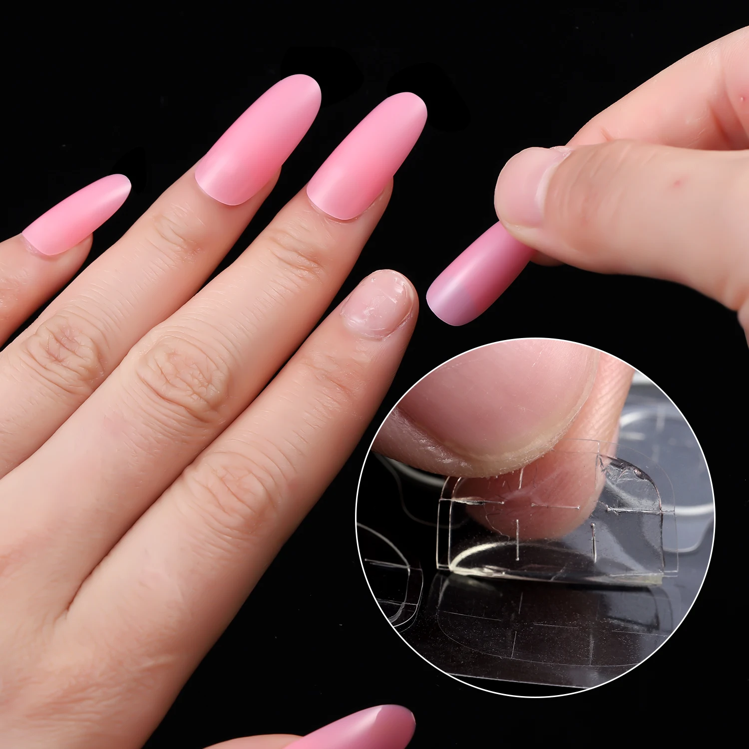 2/5/10 листов типсов для ногтей желеобразный клей прозрачные ультратонкие