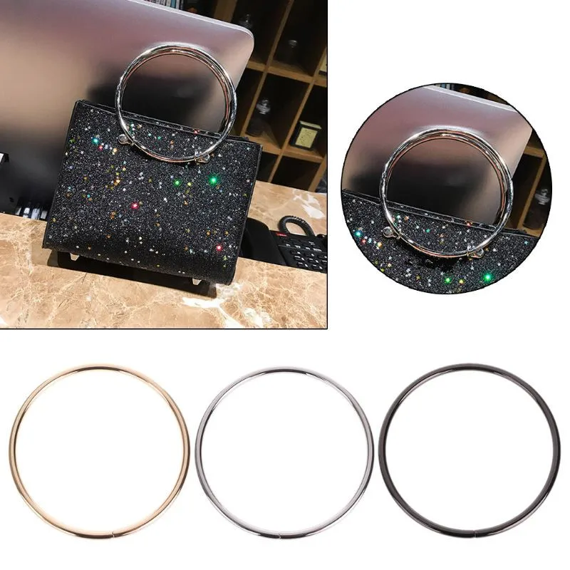 Модная новинка 1 шт. круглая металлическая сменная верхняя сумка ручка через