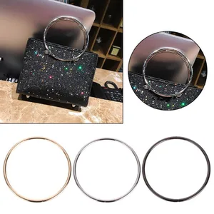 Модная новинка, 1 шт., круглая металлическая сменная Верхняя ручка для сумочки через плечо, аксессуары, 3 цвета, высокое качество