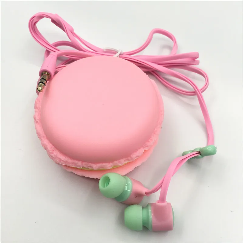Новинка наушники Macarons карамельных цветов для девочек подарок милые вкладыши с