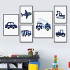 Картина на холсте в скандинавском стиле для детской комнаты