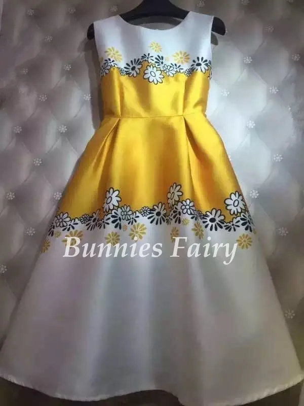 BunniesFairy Весна Осень Хепберн Винтаж Ретро Пастельные цветы цветочный принт Высокая талия платье-майка без рукавов Vestidos