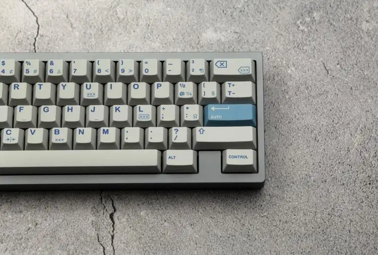 

Vintage Gray Blue PBT DYE SUB Keycaps Cherry Profile Full Set 150 Keys