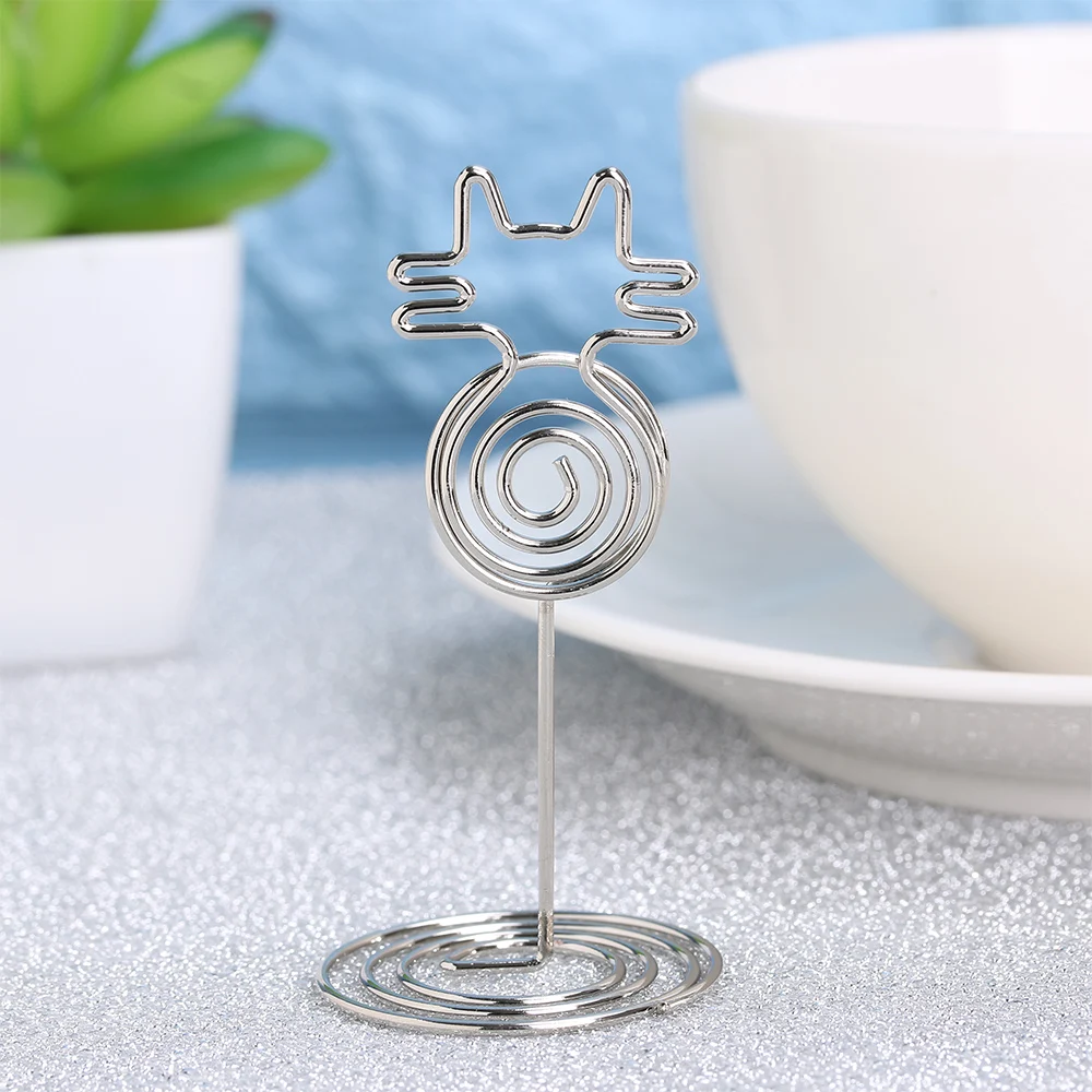 Настольная папка с нотами в форме кошки круглые зажимы для свадебных церемоний