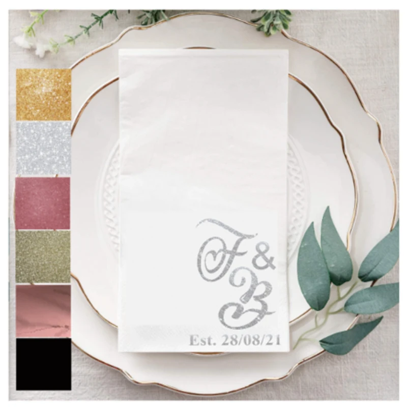 Термонаклейка с блестками для свадебных инициалов и даты термонаклейка надписью