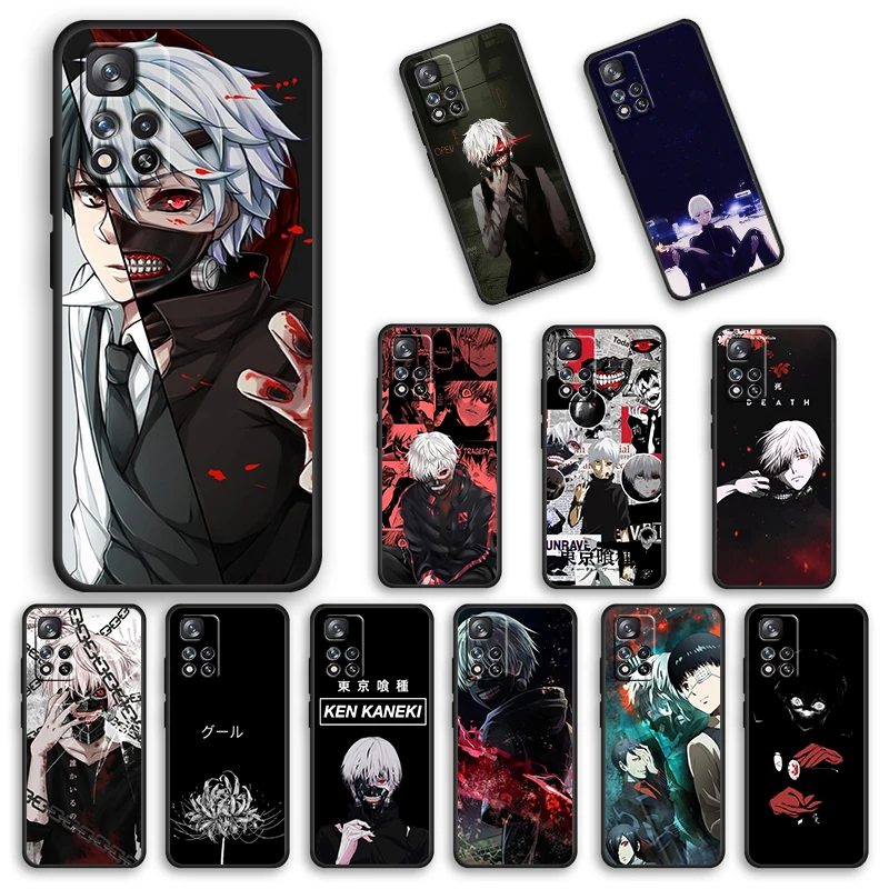

JapanTokyo Ghoul For Xiaomi Redmi Note 11 10 10S 9T 9 9Pro Max 8T 8Pro 7 6 5 Pro 4X Soft Black Phone Case Cover