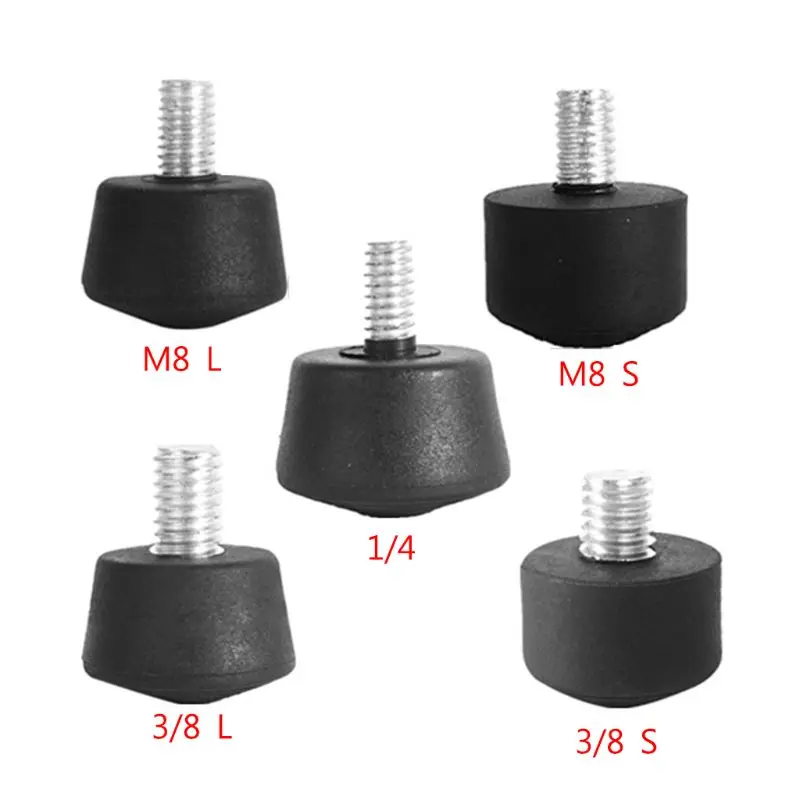 

1 PC Universal Anti-slip Rubber Foot Pad Feet Spike Photography Accessories for Tripod Monopod 3/8 Inch 1/4 Inch M8 Kits