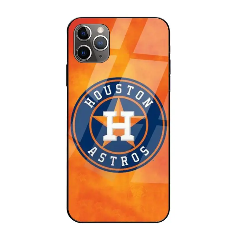 

0 Houston Astros Phone Case Tempered Glass For Iphone6plus 6S 7 7plus 8 X XS XSmax XR 11 12 Pro Max 12mini