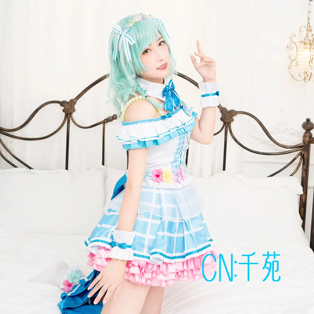 CGCOS Косплэй костюм Bang Dream! Пастельные * палитры МАРУЯМА осветить Hikawa Hina платья