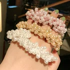 Резинка для волос женская, эластичная, с жемчугом и бусинами