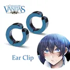 Аниме Чехол изучение ванитас серьги косплей реквизит Cuboid песочные часы зажим для ушей синий сапфир унисекс ювелирные изделия аксессуары