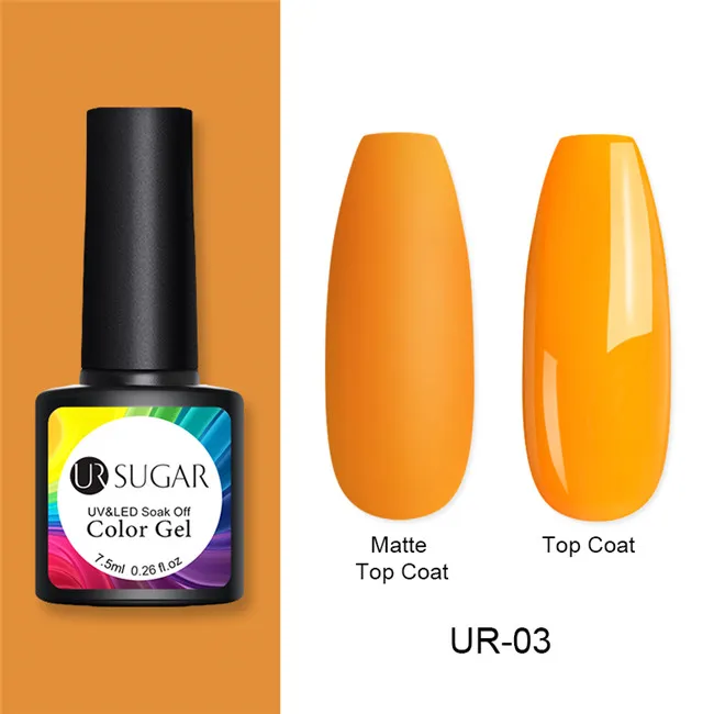Ur Sugar 7,5 мл матовый УФ-гель для ногтей чистый цвет ногтей матовое верхнее покрытие отмачиваемый Гель-лак для дизайна ногтей маникюрный лак основа DIY - Цвет: Morandi3