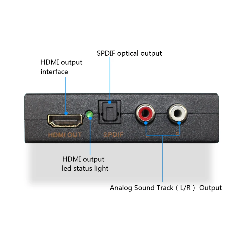 Wiistar HDMI Audio Extractor Converter to Spdif L/R 4K 2K Adapter for PC PS4 Blu-ray DVD | Электроника