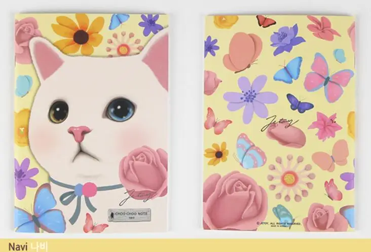 А5 милый мультяшный кот ноутбук 80р корейская мода подкладка Бумажная книга |