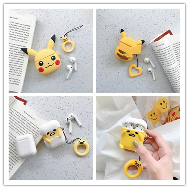 Мультяшный инопланетянин беспроводной Bluetooth чехол для наушников Apple Airpod