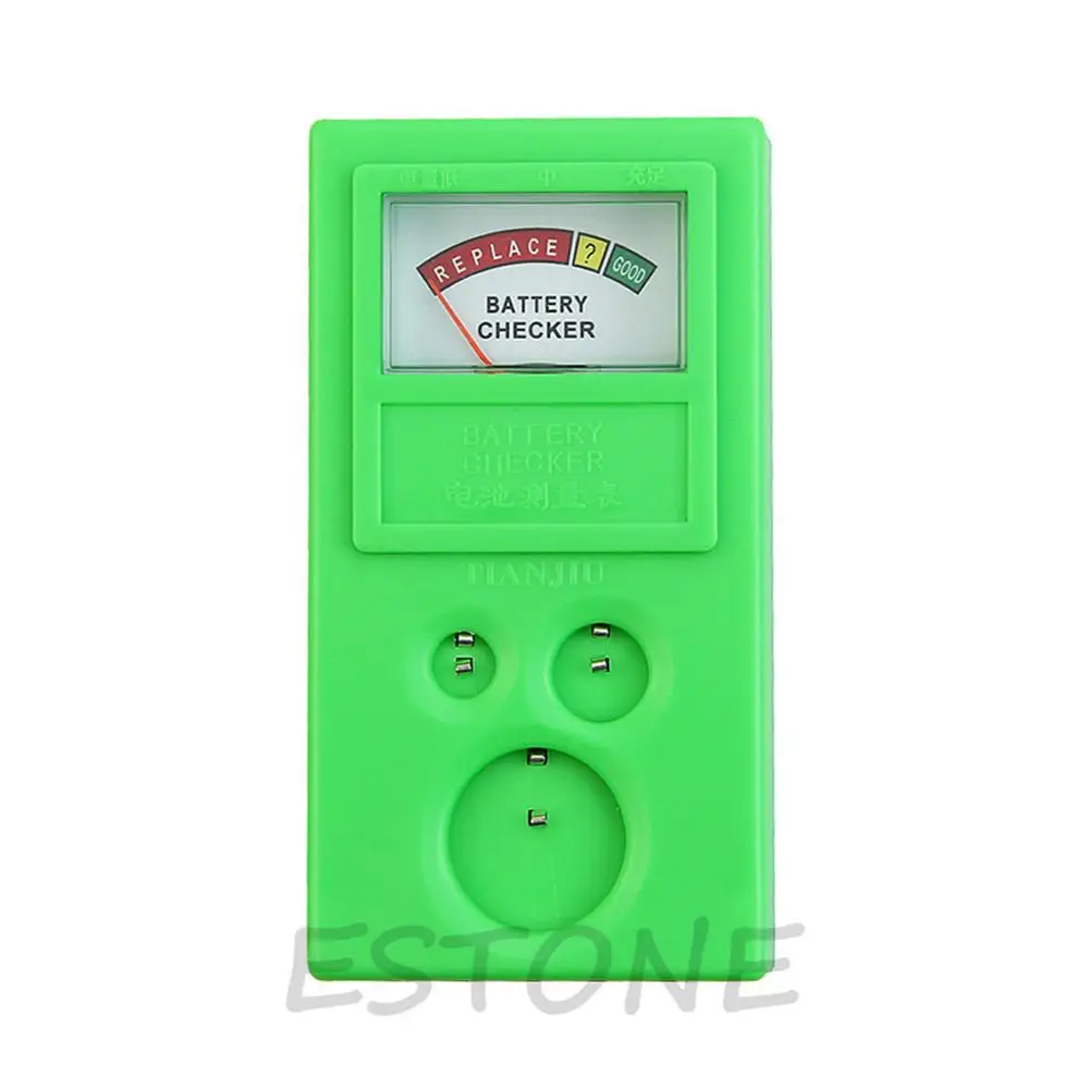 Пластиковый прибор для проверки батарейки 1 5 В 3 в|Тестеры аккумуляторов| |