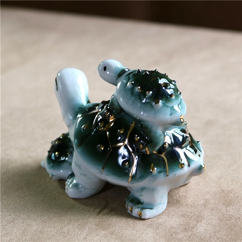 Фарфоровая фигурка черепахи керамическая морская черепаха семейная статуя