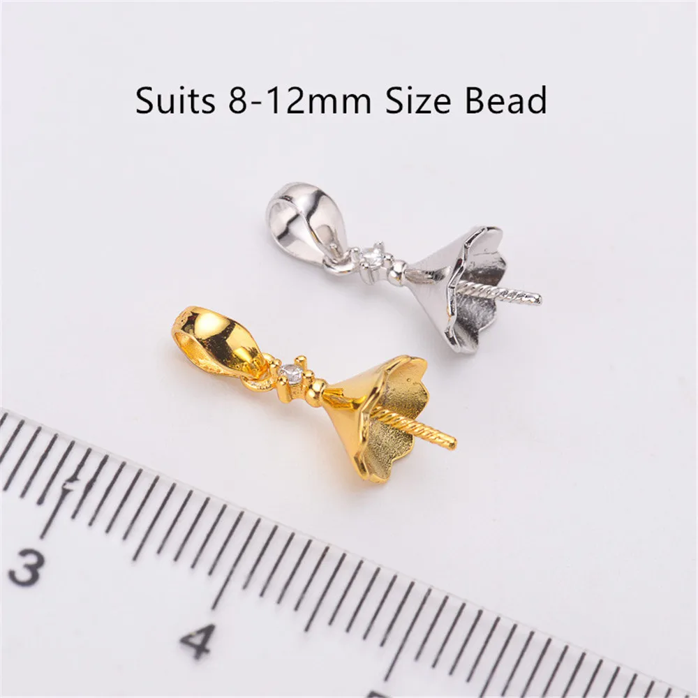 

Special Offer 925 Sterling Silver Pearl Pendant Necklace Pendant Findings Jewelry Parts Fittings Women Accessories