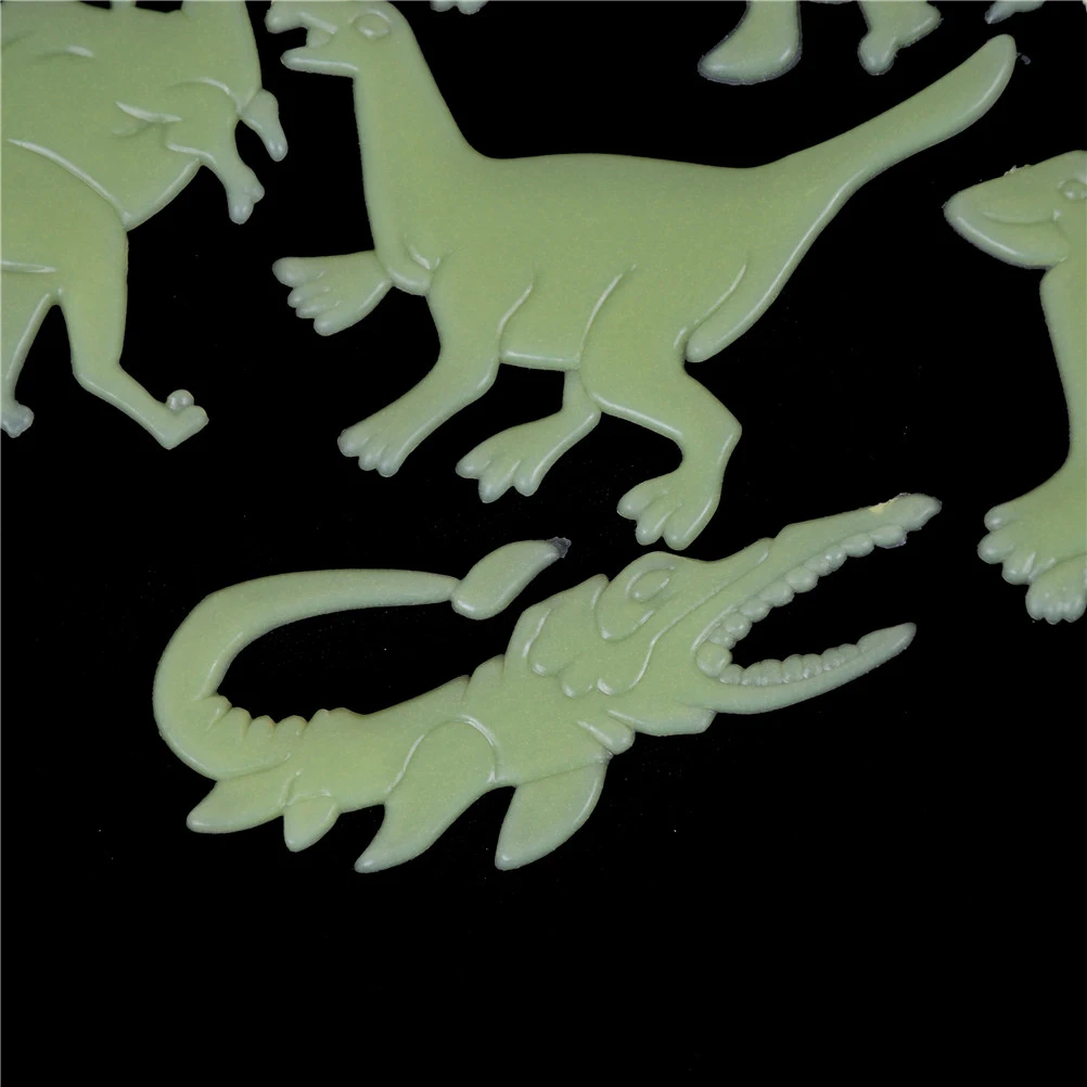 

3D Creative PVC Luminous Dinosaurs Wall Stickers Glow In Dark Dinosaurs Decorative For Baby Children Room Removable Wal