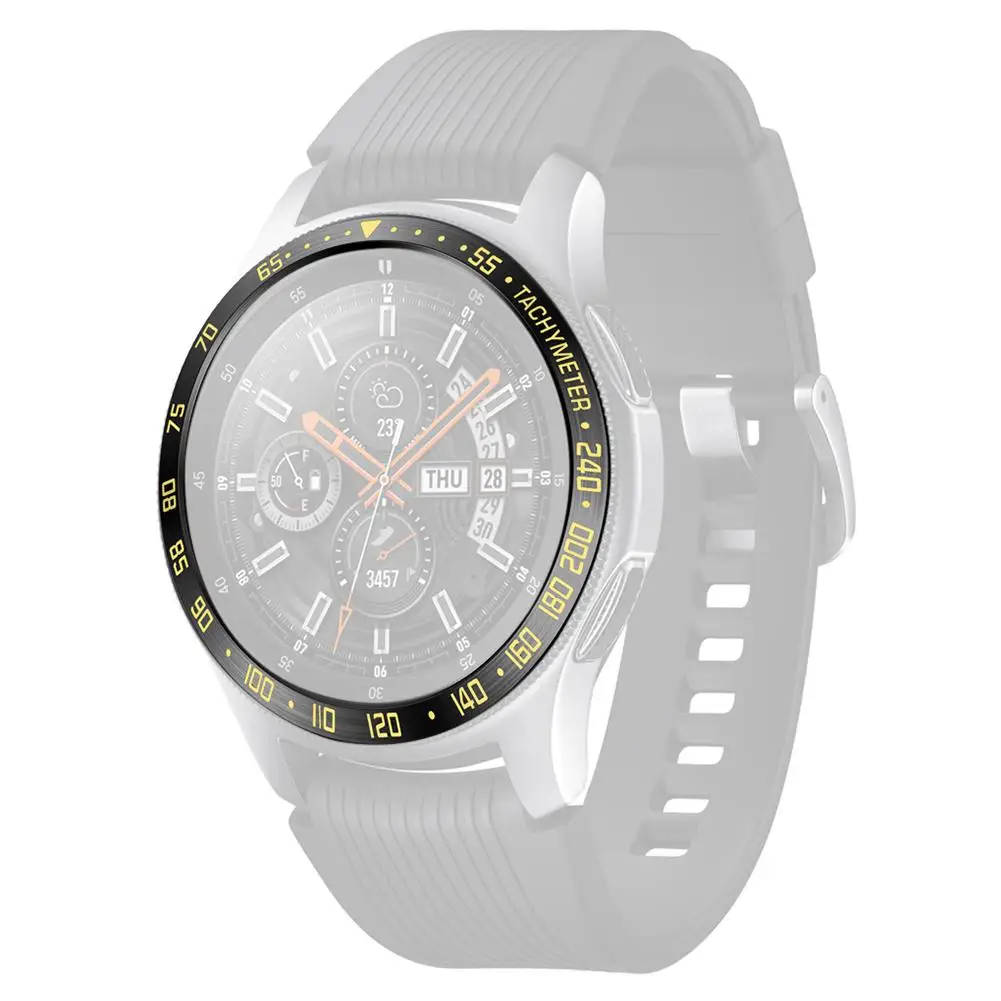 Металлический корпус для смарт часов Smartband Обложка с кольцом Samsung Galaxy Watch 46 мм