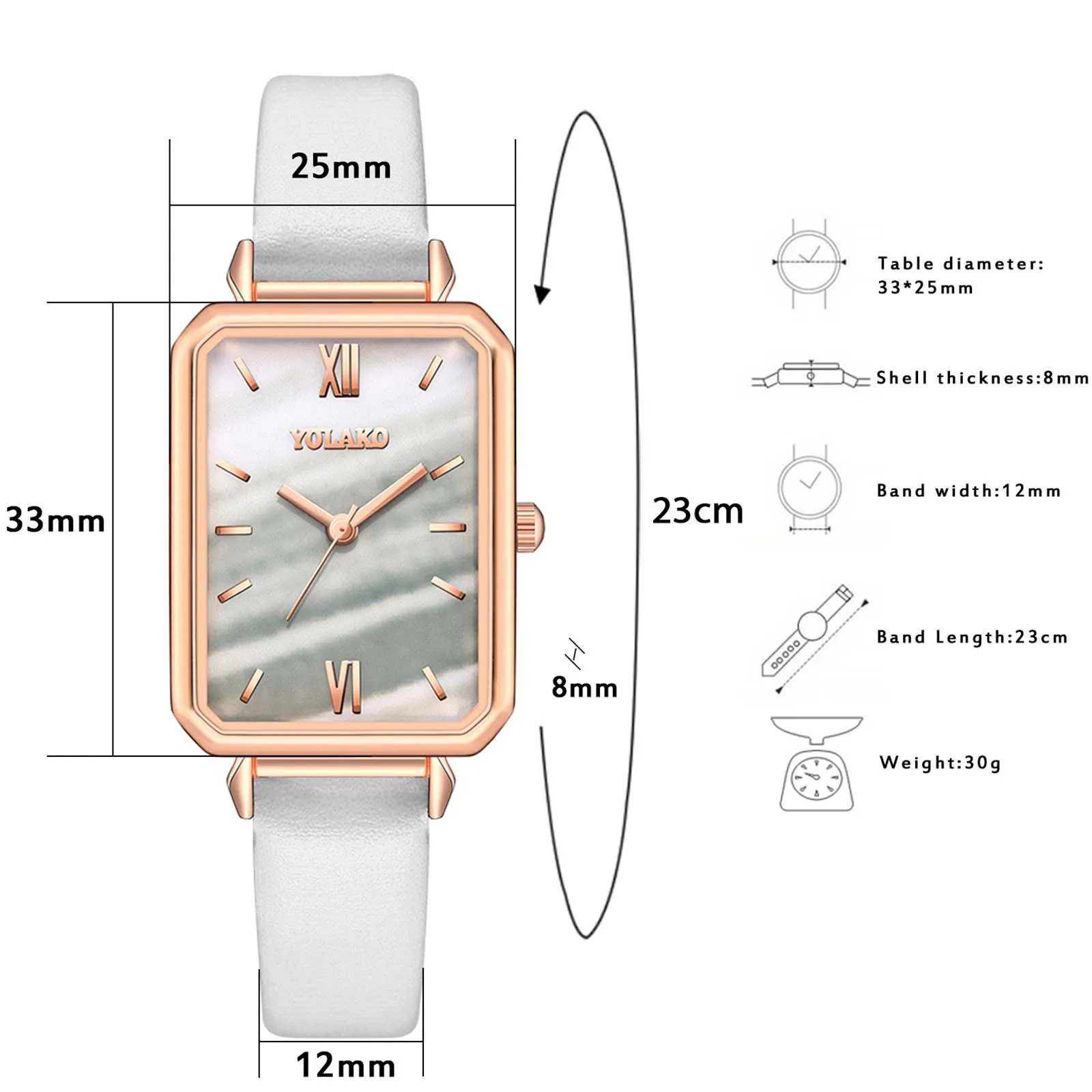 

Ladies Casual Quartz Leather Strap Spin Watch Watch Quartz Leather Strap Spin Watch Watch Business Exquisite And Compact Marble