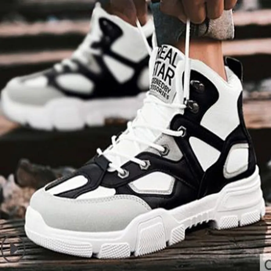 Мужские повседневные ботильоны на шнуровке черные теплые лоферы из хлопка